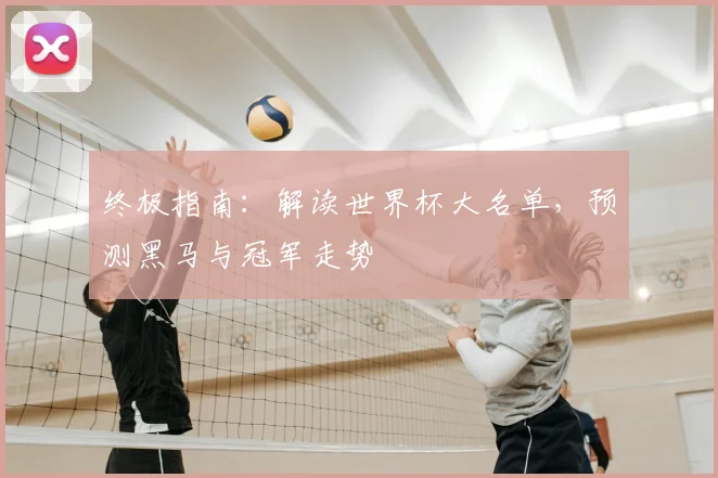 终极指南：解读世界杯大名单，预测黑马与冠军走势